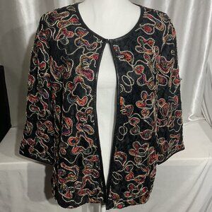 Vintage Dennis Basso Soutache Lace jacket  size 12